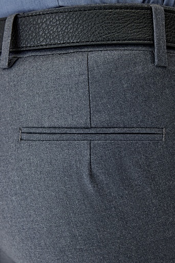Серые брюки из ткани с меланжевым эффектом