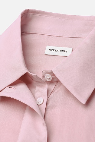 Розовая рубашка-поло