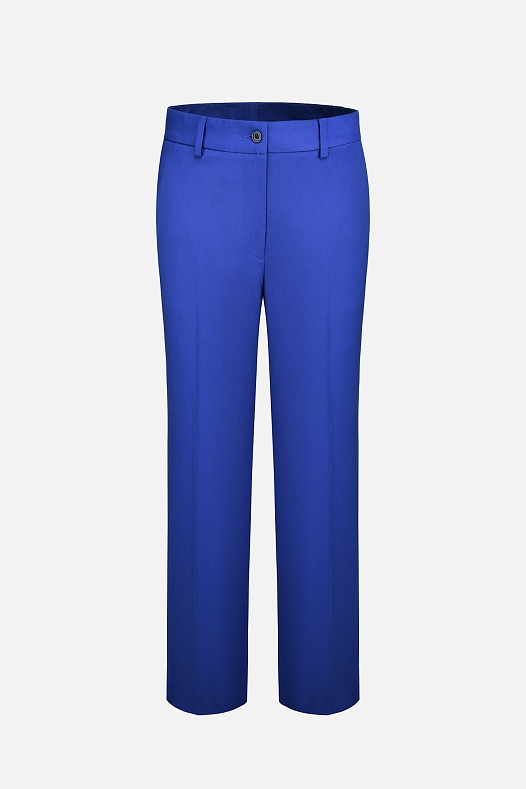 Ярко-синие свободные брюки Mezzatorre Cz690 — Костюмные брюки в 