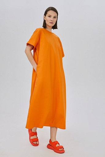 Платье-трансформер оранжевого цвета
